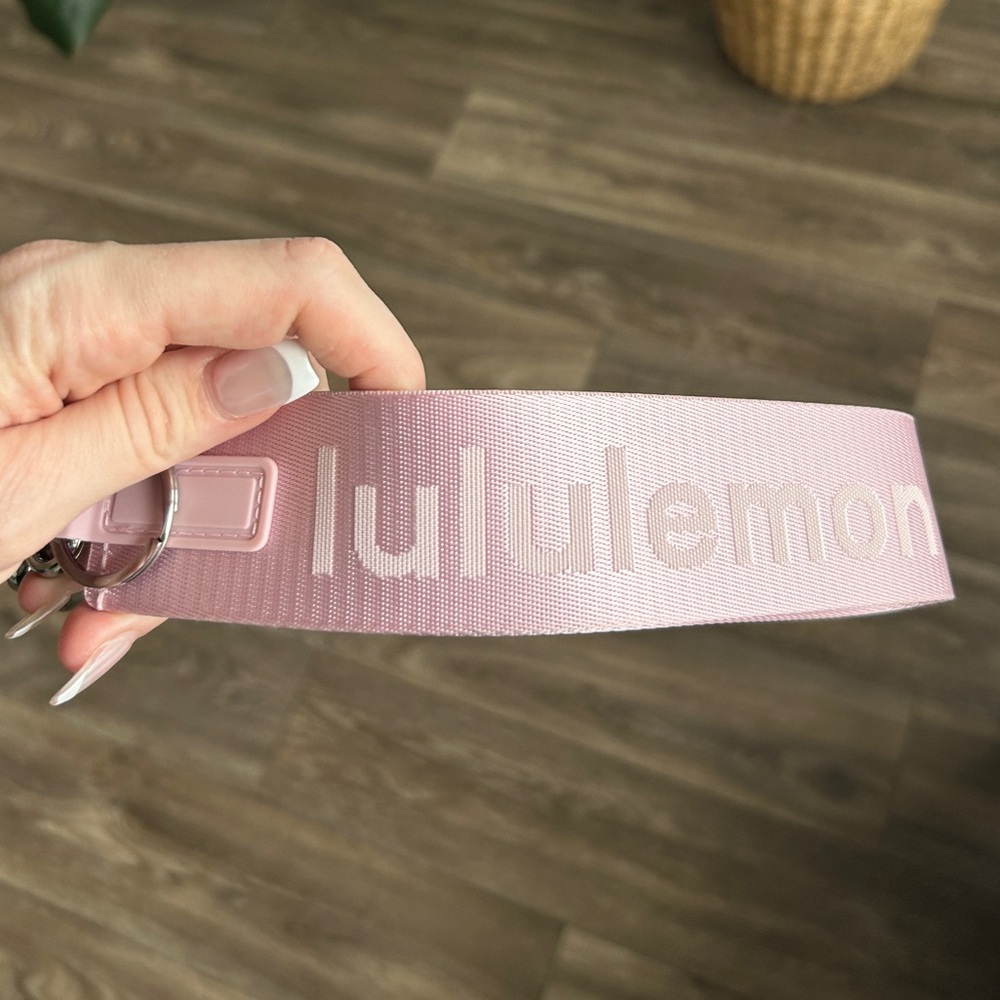 lululemon athletica Lululemon Never Lost Keychain Pink Peony White Opal
